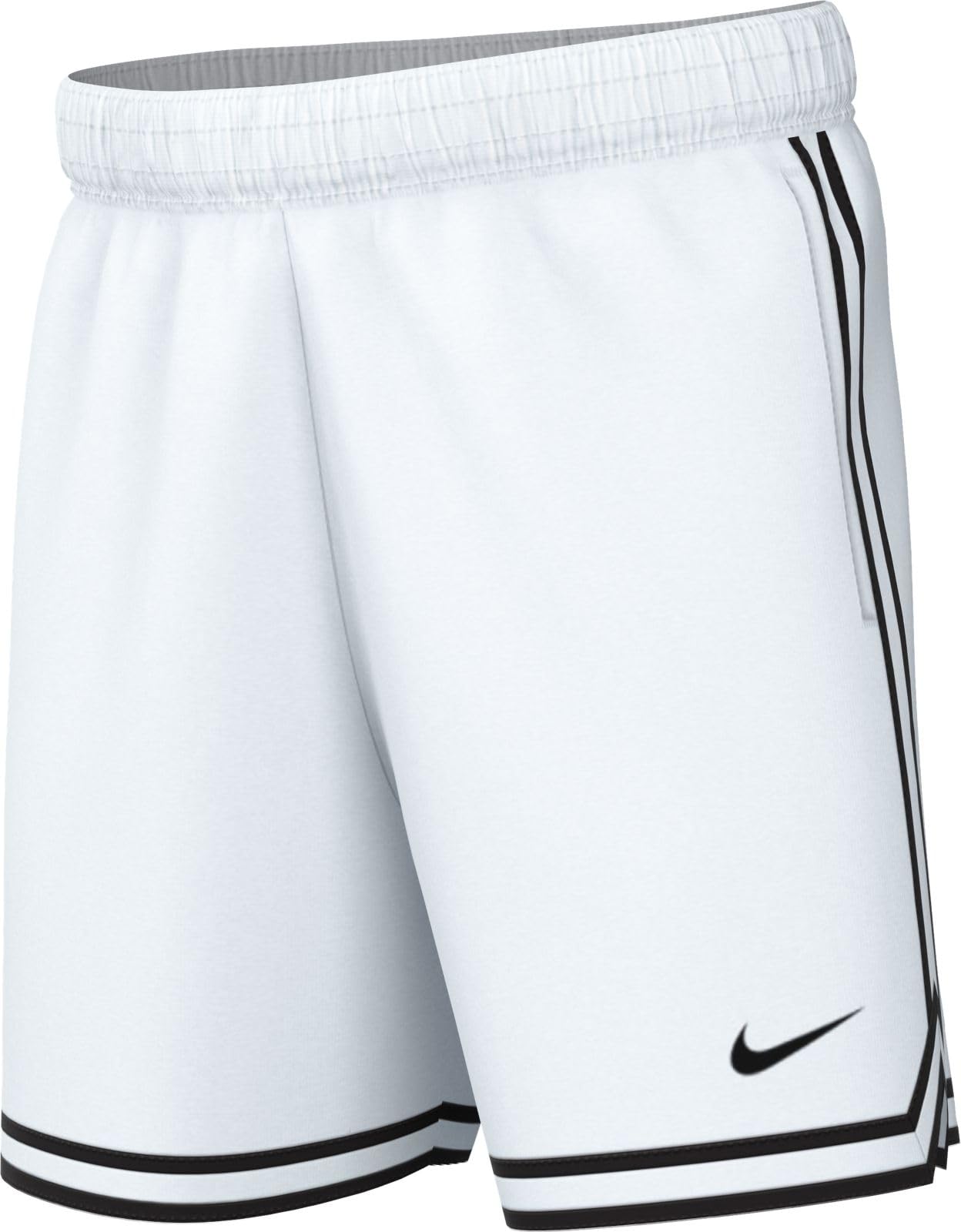 Nike Dri-FIT DNA Big Kids' (Boys') Basketball Shorts (White/Black, FJ6802-100) Size Large