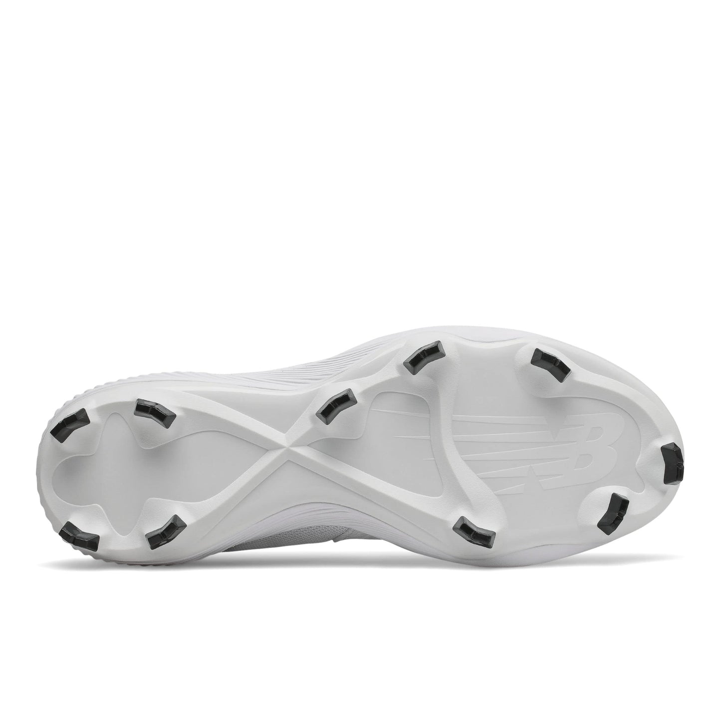 New Balance Men's FuelCell 4040 V6 Molded Baseball Shoe, White/Black, 15