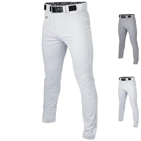 Easton | MOJO Baseball Pants | Full Length Semi-Relaxed Fit |Adult Medium | White