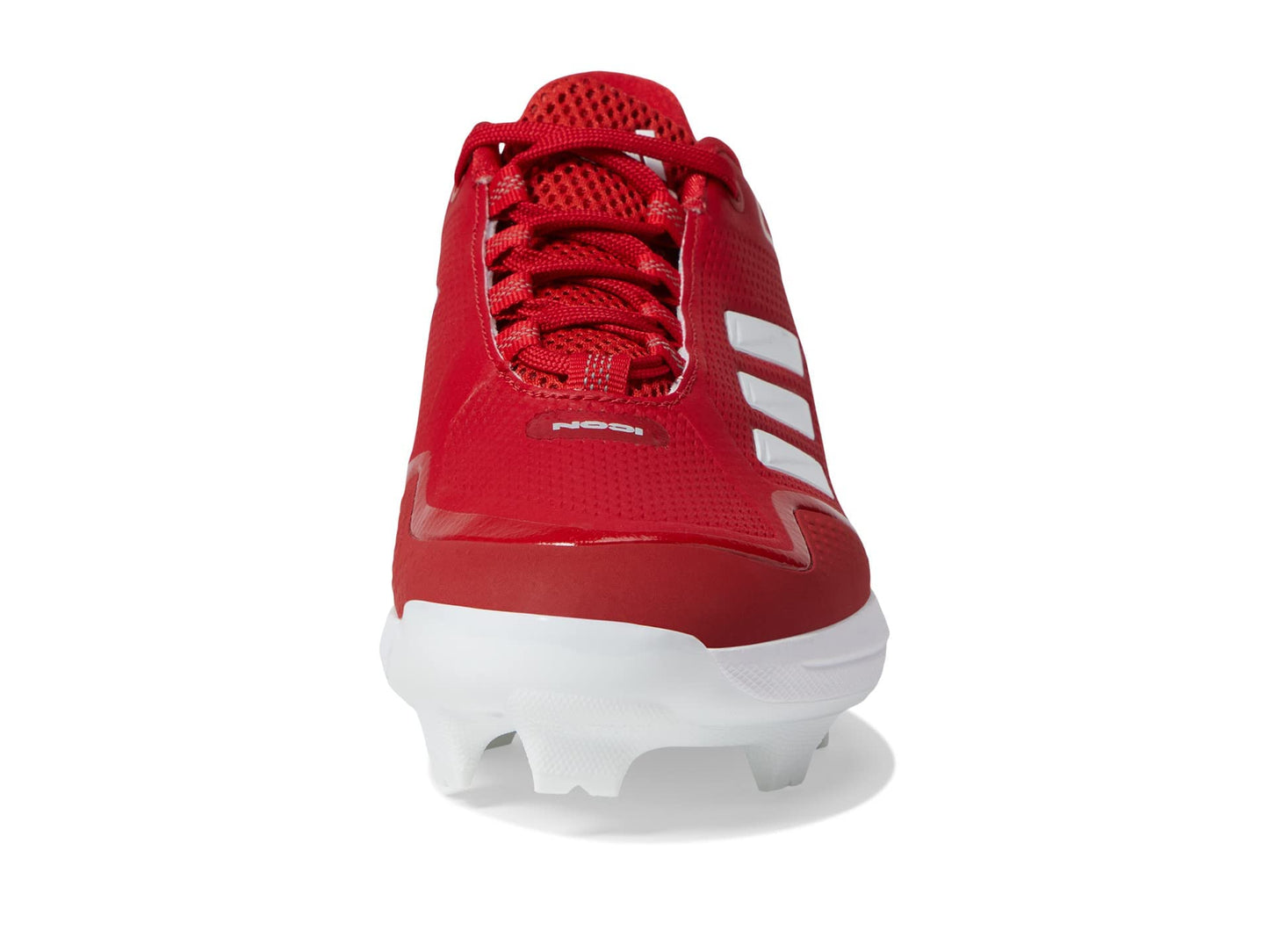 adidas Men's Icon 7 TPU Baseball Shoe, Team Power Red/Silver Metallic/White, 13