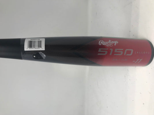 New Rawlings 2023 5150 USA Baseball Bat, 29/18-11 Alloy 2 5/8" Red/Black