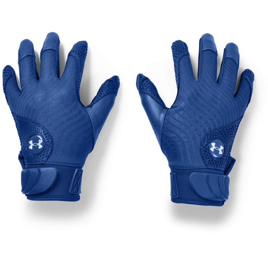 Under Armour Men's Harper Pro 20 Baseball Gloves , Royal Blue (400)/Metallic Silver , Small