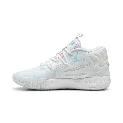 PUMA Mens Mb.03 Iridescent Basketball Sneakers Shoes - Off White - Size 11.5 M