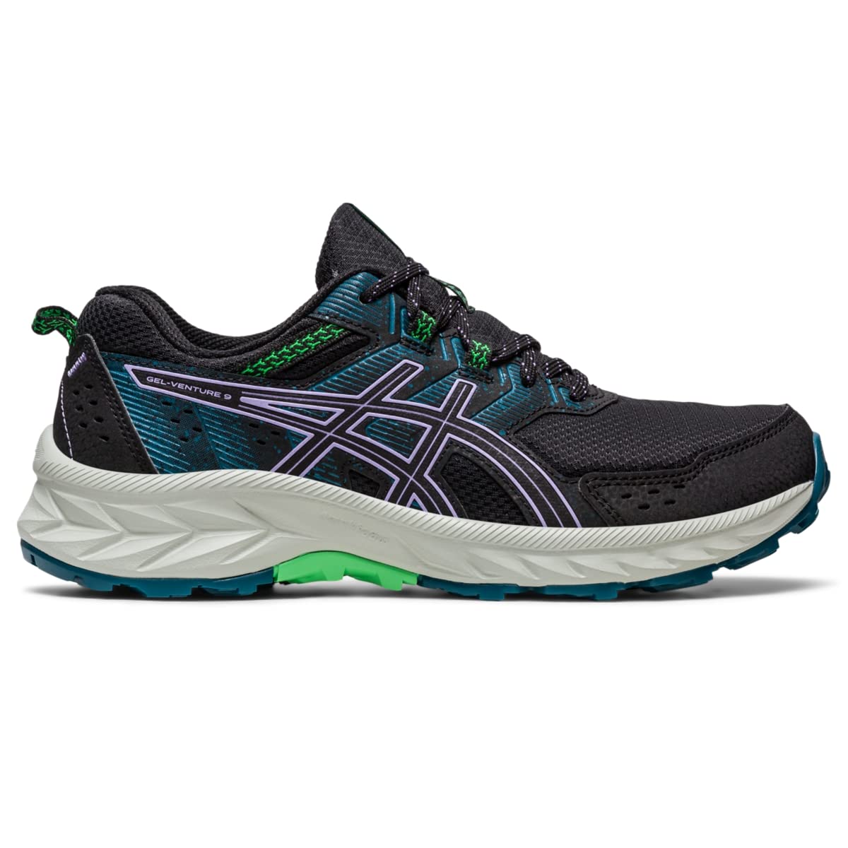 ASICS Women's Gel-Venture 9 Running Shoes, 7, Black/Digital Violet