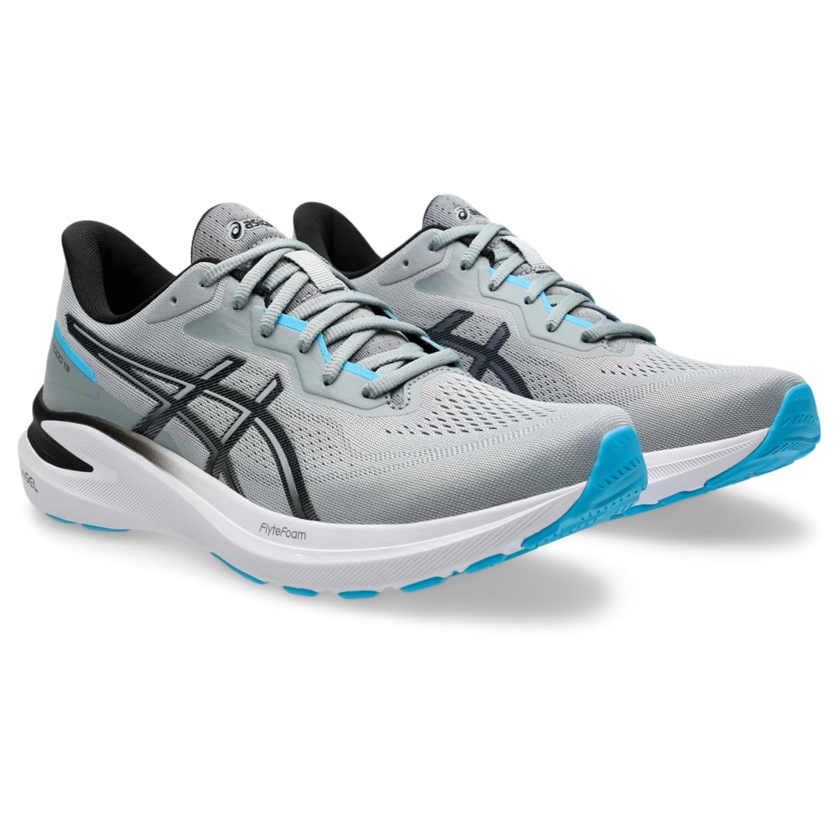ASICS Men's GT-1000 13 Running Shoes, 12, Sheet Rock/Black