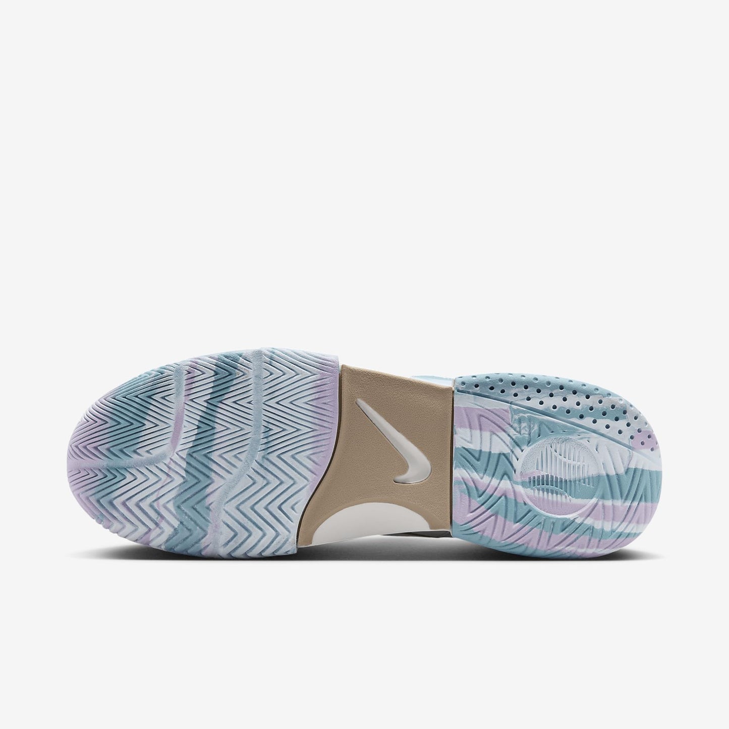 NikeCourt Lite 4 Premium Leather Men's Hard Court Tennis Shoes (FV3982-100, Summit White/Phantom/Denim Turquoise/Hemp) Size 10
