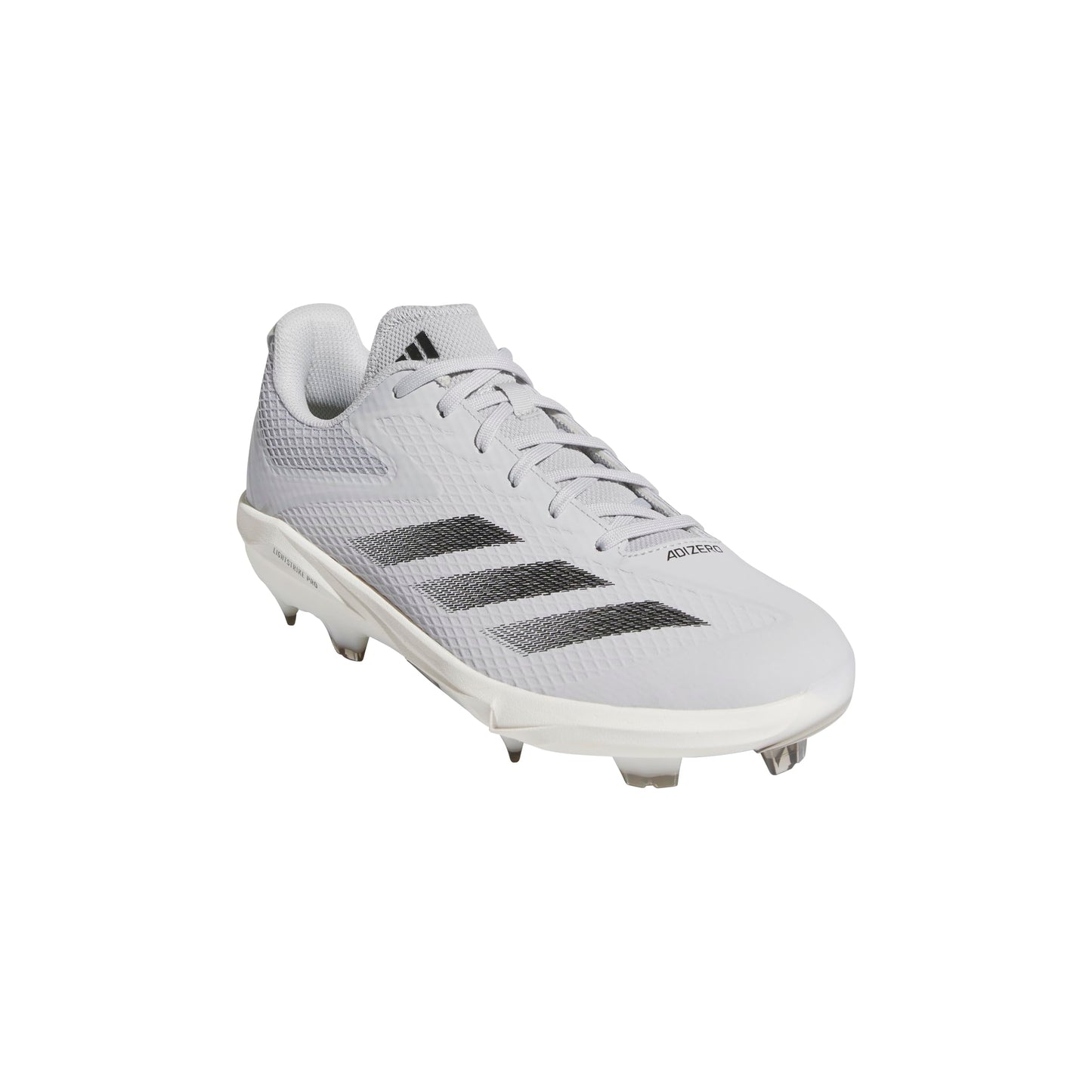 adidas Men's Adizero Electric Baseball Sneaker, Team Light Grey/Black/White, 11