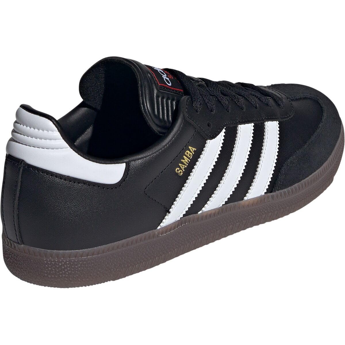 adidas Unisex Samba Indoor Sneaker, Black/White/Vivid Red, 10 US Men