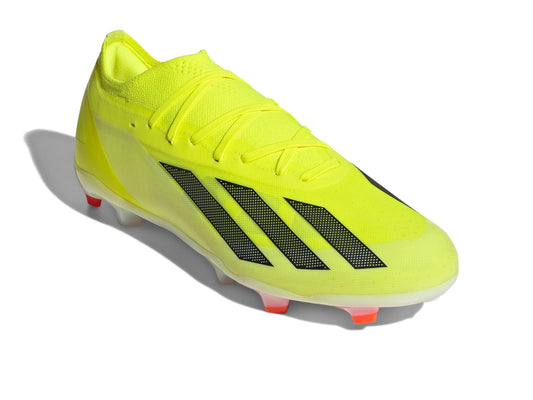 adidas Unisex X Crazyfast Pro Firm Ground Sneaker, Team Solar Yellow/Black/White, 6.5 US Men