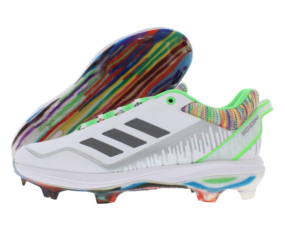 adidas Icon 7 Dripped Out TPU Mens Shoes Size 16, Color: White/Green