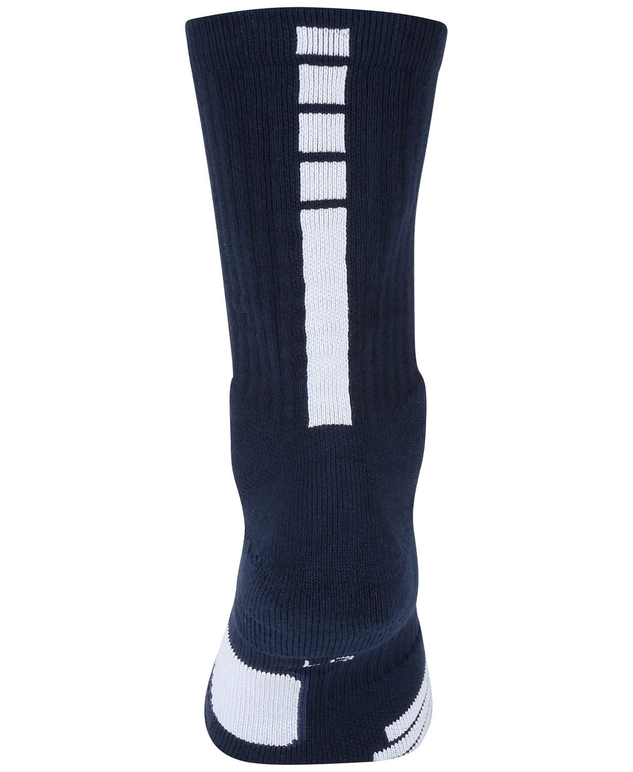 Nike Elite Crew Midnight Navy/White/White LG (Men's Shoe 8-12, Women's Shoe 10-13)