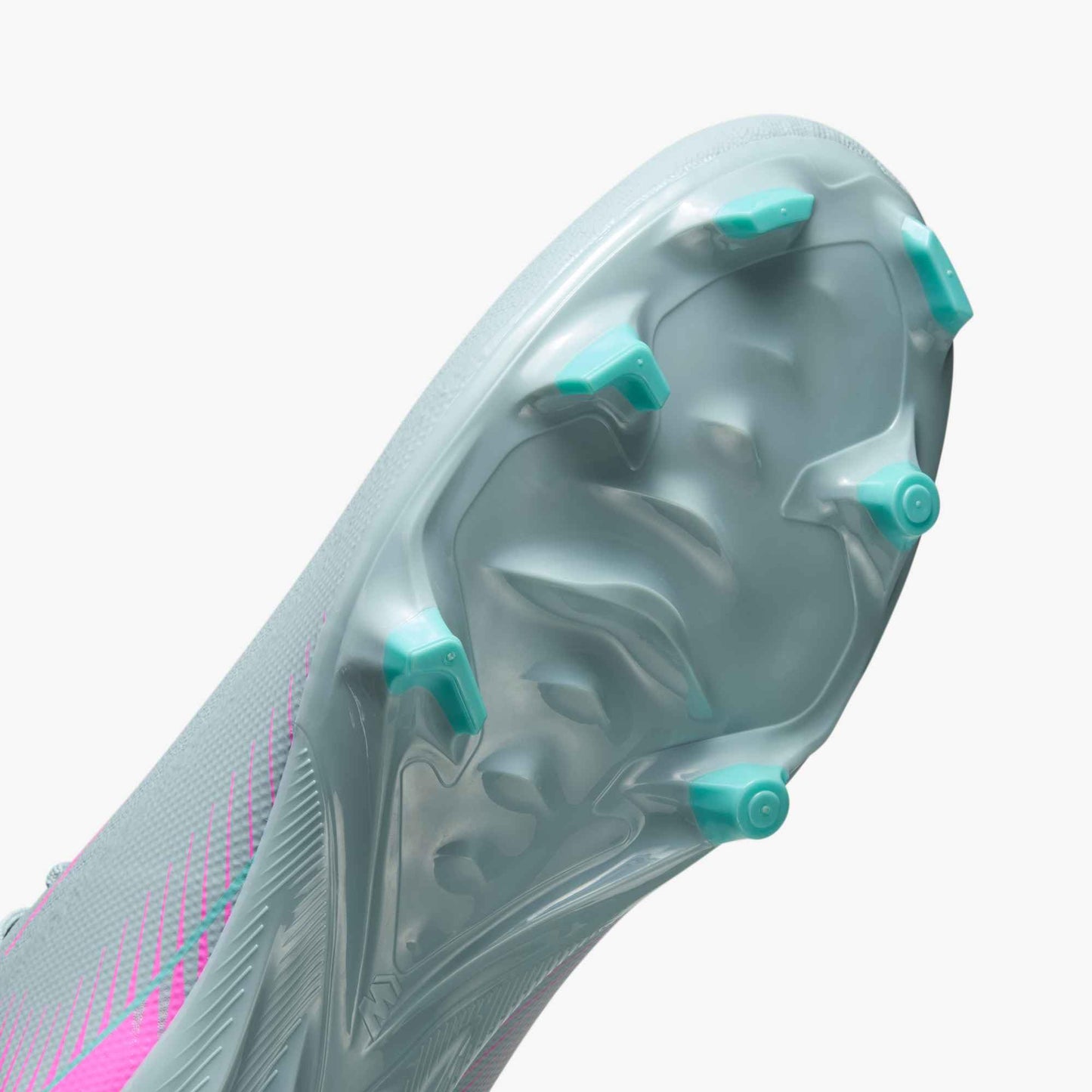 Nike Mercurial Superfly 10 Academy MG High-Top Soccer Cleats (FQ1456-301, Ocean Cube/Pink Blast) Size