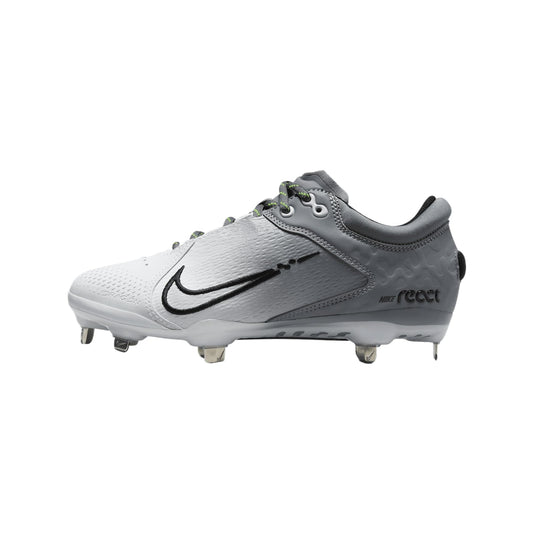 Nike Hyperdiamond 4 Elite Low Metal Softball Cleats SZ 9.5 Gray | Black