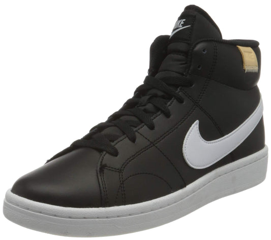 NIKE Men's Court Royale 2 MID Tennis Shoe, Black White Onyx, 11