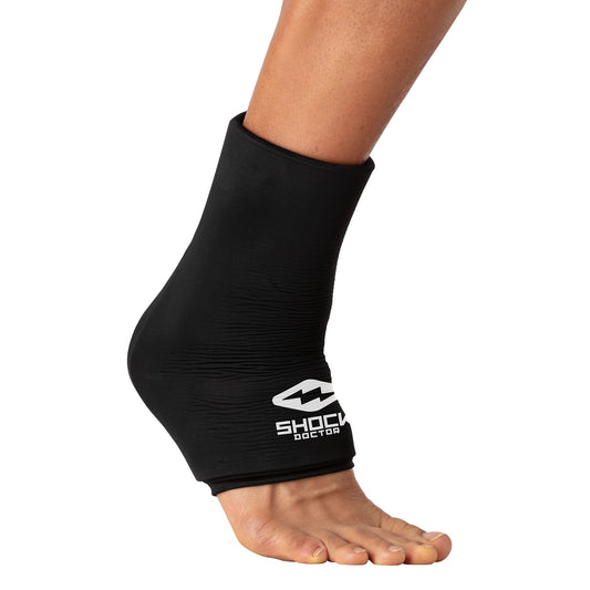 Shock Doctor SD40040-00001-S/M SD Flex Ice Therapy Ankle Comp Sleeve-Black-S/M