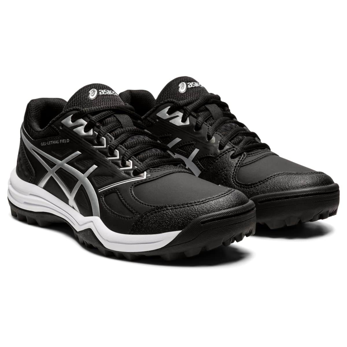ASICS Women's Gel-Lethal Field Shoes, 7.5, Black/Pure Silver