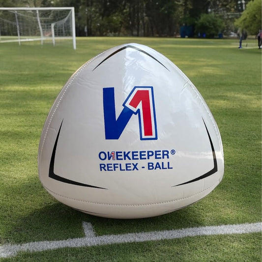 ONEKEEPER Soccer Reflex & Reaction Ball White for Agility, Reflex, and Speed Training for Kids and Juniors (White)