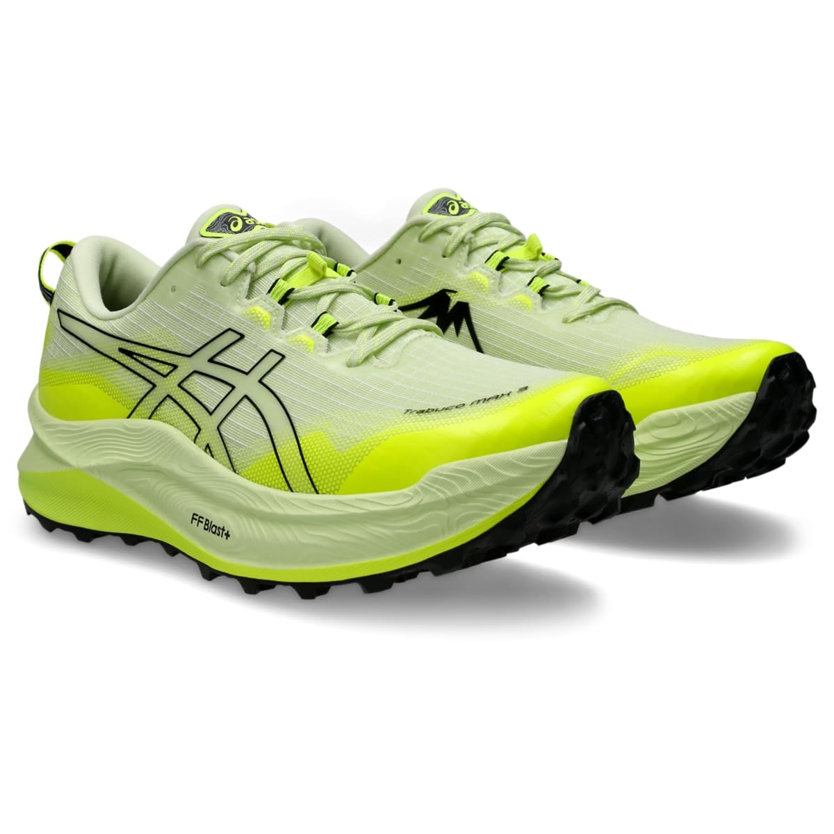 ASICS Men's Trabuco Max 3 Running Shoes, 10, Cool Matcha/Black