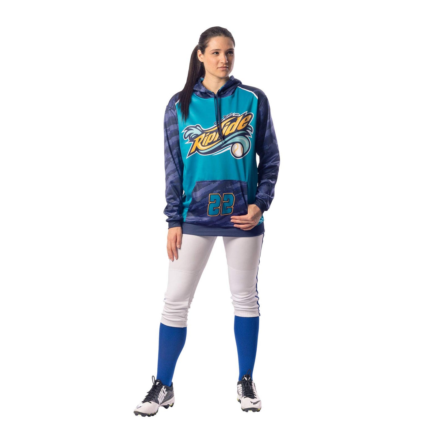 CHAMPRO Tournament Women's Traditional Low Rise Pant w/Braid, WHITE,SCARLET, Large