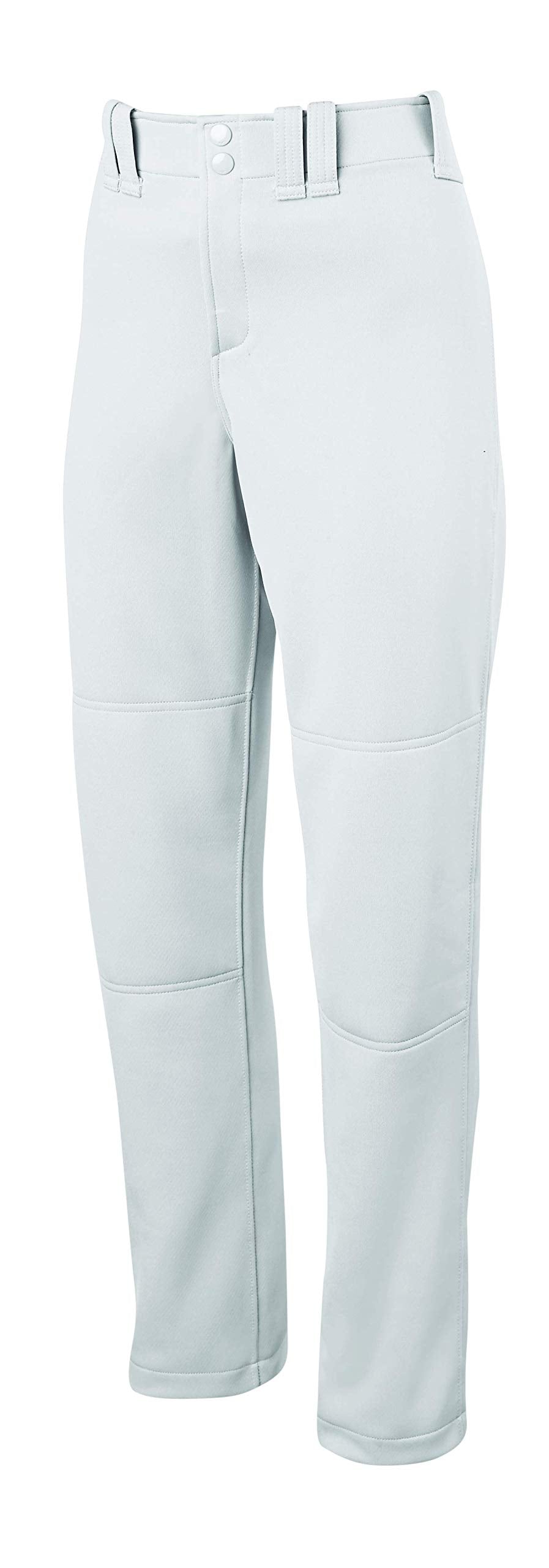 Mizuno Adult Women's Full Length Fastpitch Softball Pants With Hemmed Open Bottom, White, Small