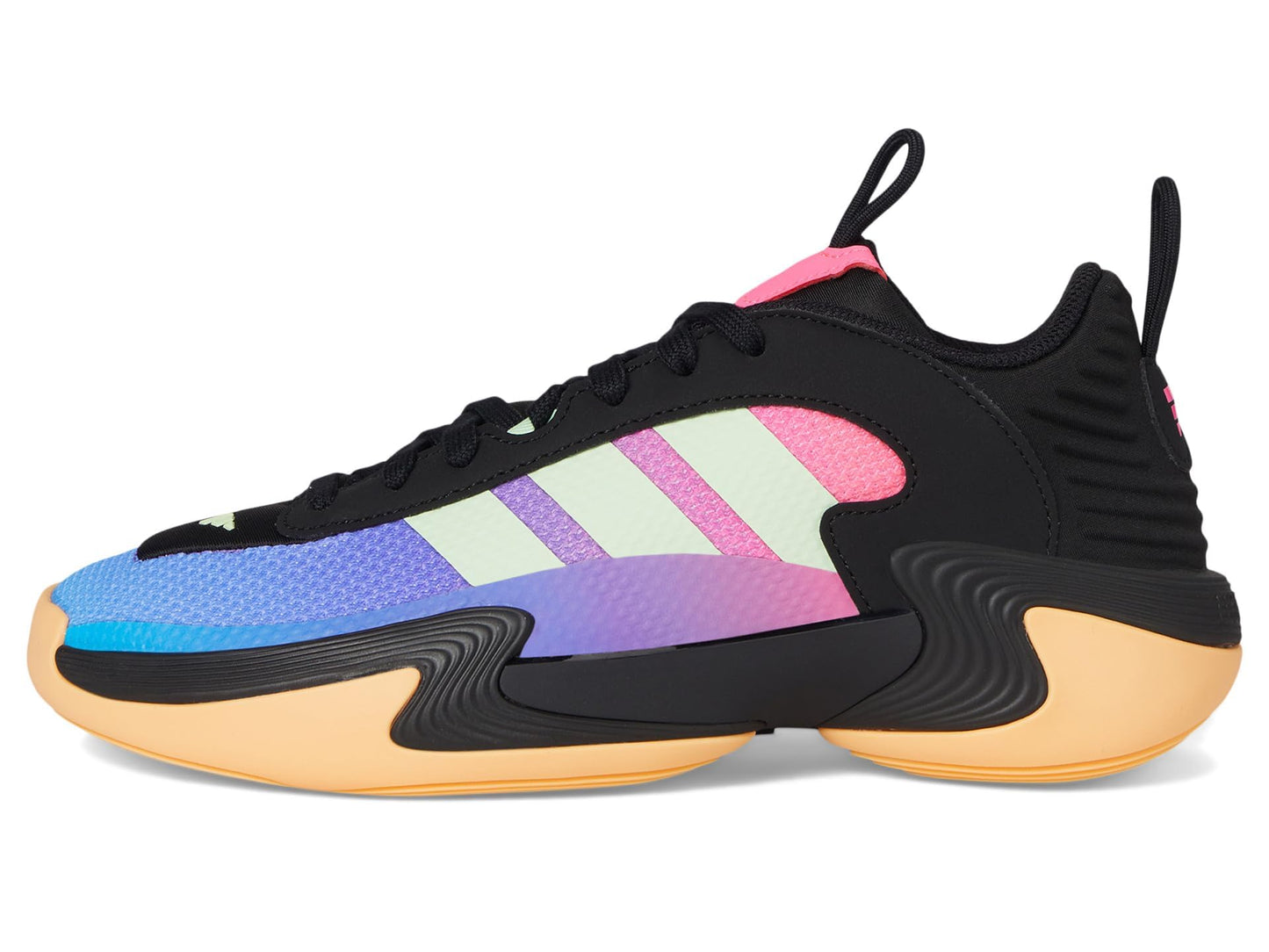 adidas Women's Exhibit Select 2.0 Basketball Sneaker, Black/Supplier Colour/Lucid Pink, 7.5