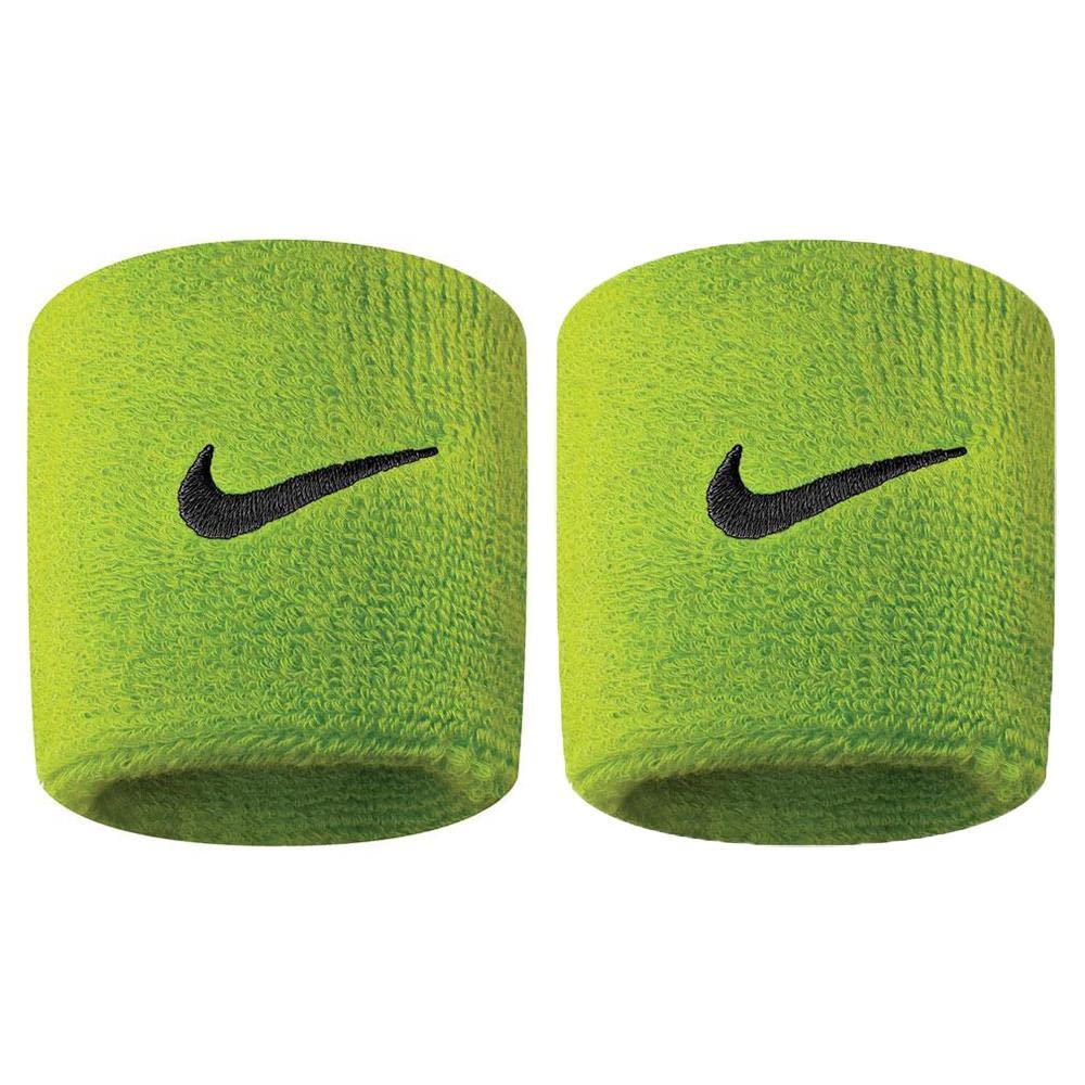 Nike Swoosh Wristbands (Atomic Green/Black, Osfm)