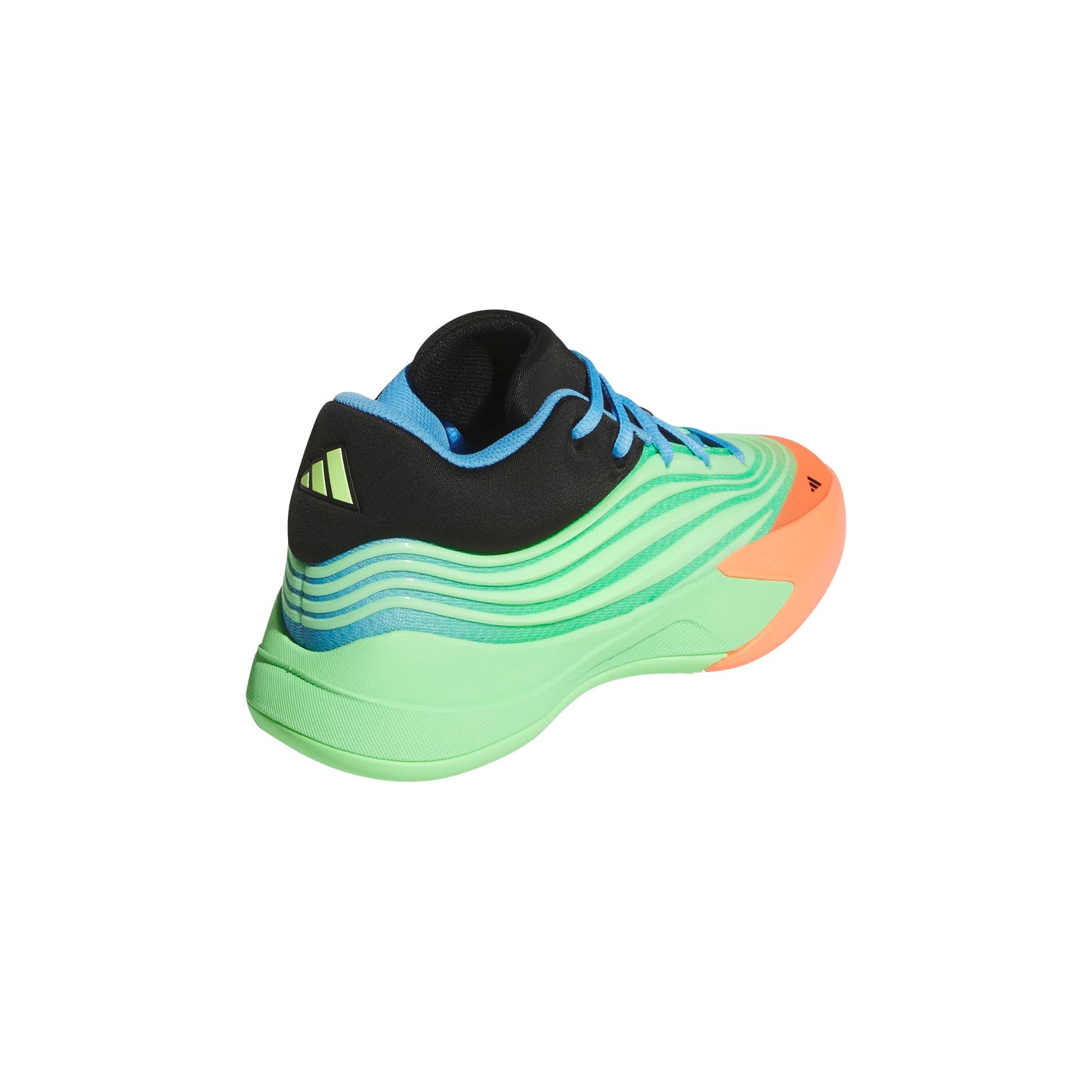 adidas Dame X Basketball Sneaker, Lime Burst/Signal Coral/Blue Burst, 6 US Unisex Big Kid