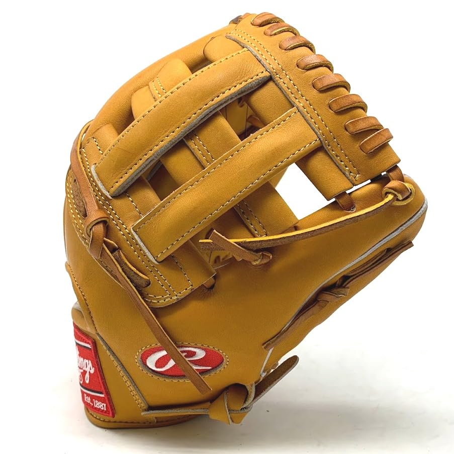 Rawlings Heart of The Hide Baseball Glove Pro Stiff & Standard Fit Models | Classic Colors | Sizes 11.5" - 12.75" | Multiple Styles (Classic Tan | H Web, 11.5" | Infield, Right Hand Throw)