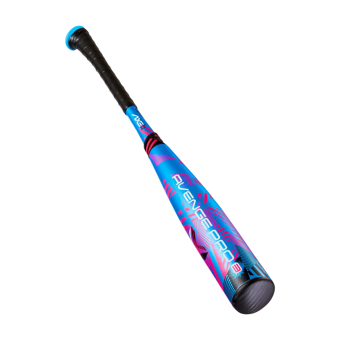 Axe Avenge Pro 3 Composite USA Baseball Bat | Drop -10 | 3-Piece Hybrid | 2 5/8" Barrel | Standard Axe Handle | Light Swinging Large Barrel for Youth Players | Blue/Pink (30")
