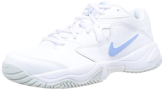 Nike Women's Court Lite 2 Tennis Shoe (White/Aluminum-Pure Platinum, 10)