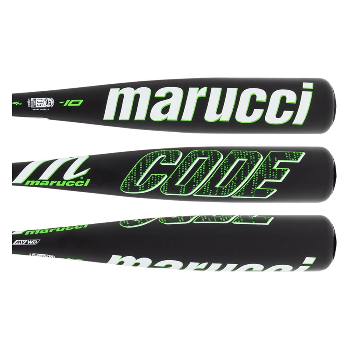 MARUCCI Code USSA Senior League Aluminum Baseball BAT, 2 3/4" Barrel, -10, 28"/18 oz.