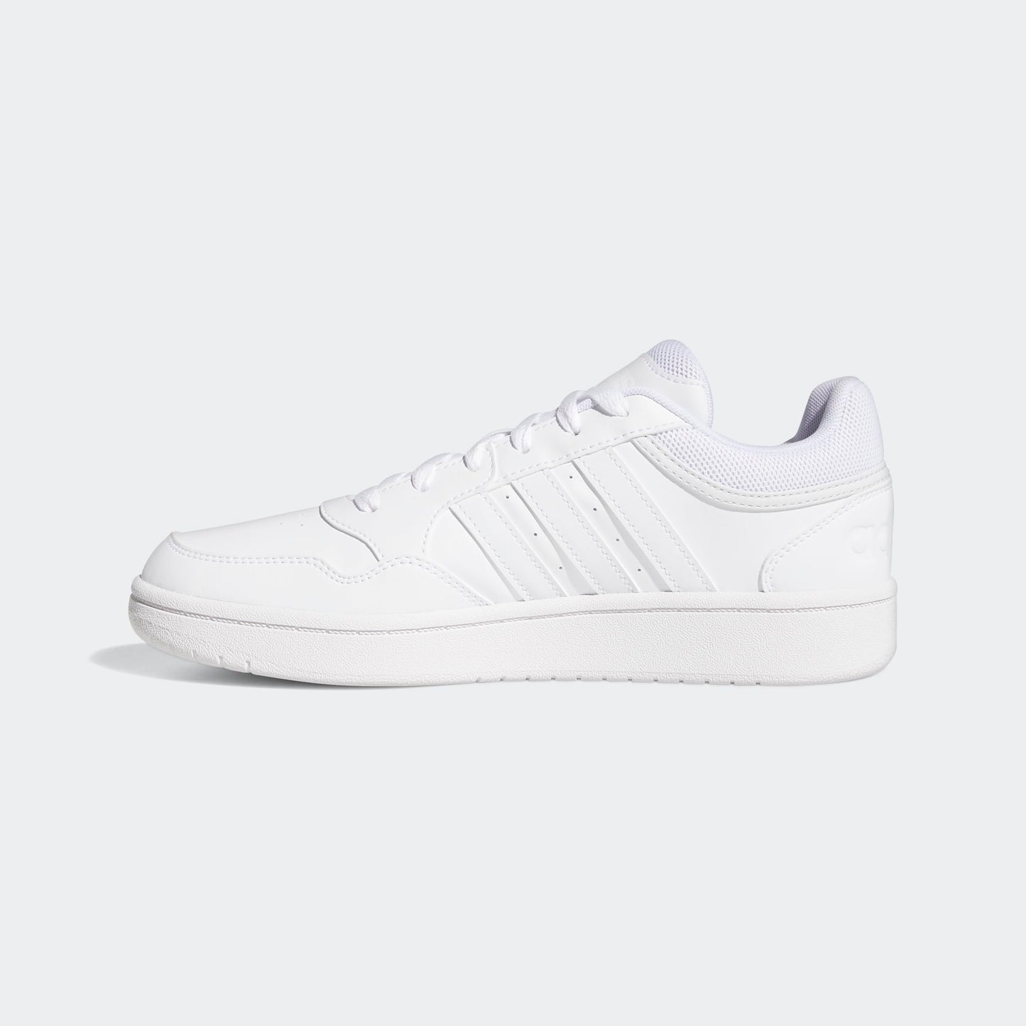 adidas Women's Hoops 3.0 Basketball Shoe, White/White/Dash Grey, 7