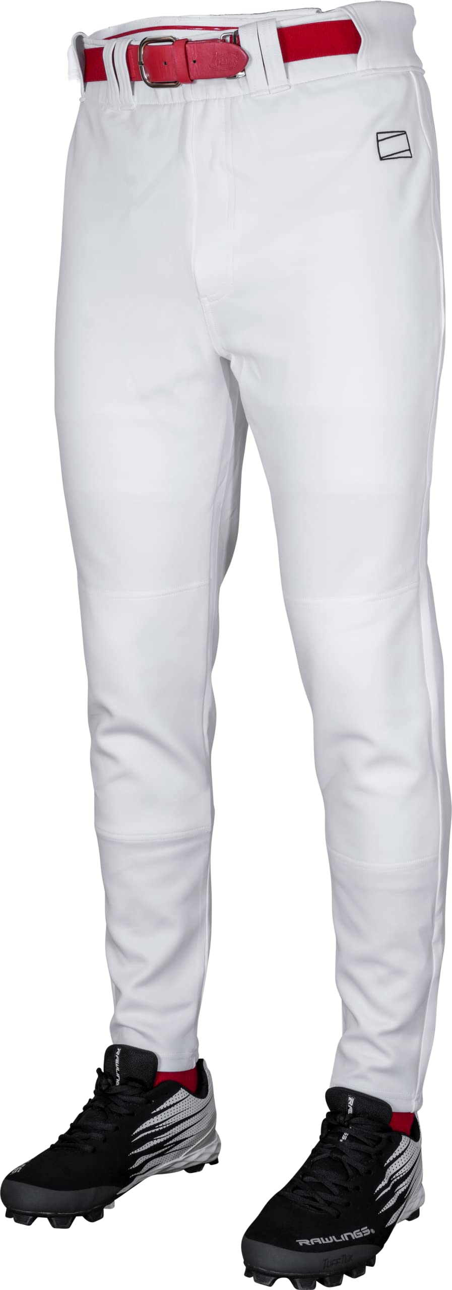 Rawlings Men's Standard PRO 150 Series Baseball Pants | Jogger Fit | Adult Sizes | Solid | Multiple Colors, White, Small