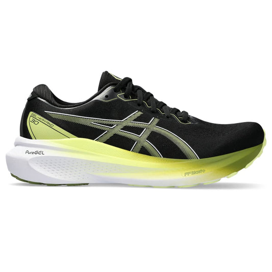 ASICS Men's Gel-Kayano 30 Running Shoes, 11.5, Black/Glow Yellow