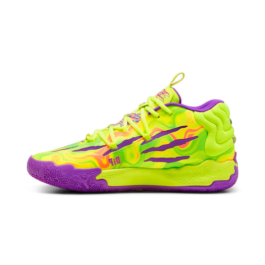 PUMA Womens Mb.03 Spark Basketball Sneakers Shoes Athletic Court, Indoor - Yellow - Size 9.5 M, 37989801