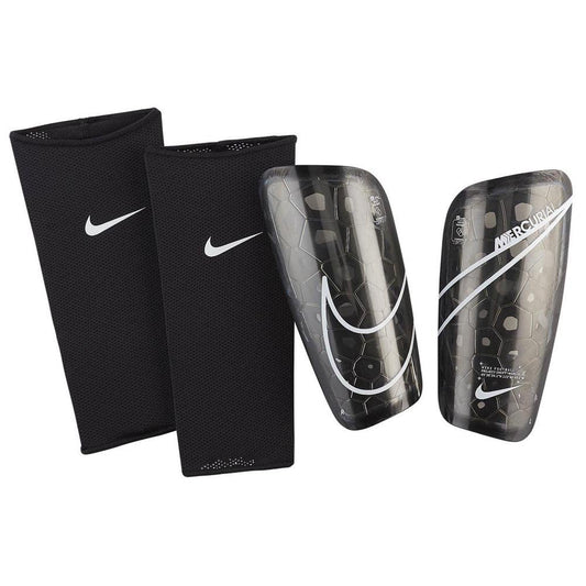 Nike Mercurial Lite Shin Guard (Black/Black/White, Large)