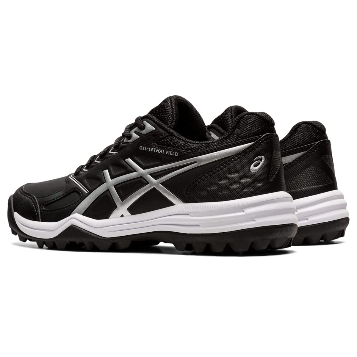 ASICS Women's Gel-Lethal Field Shoes, 7.5, Black/Pure Silver