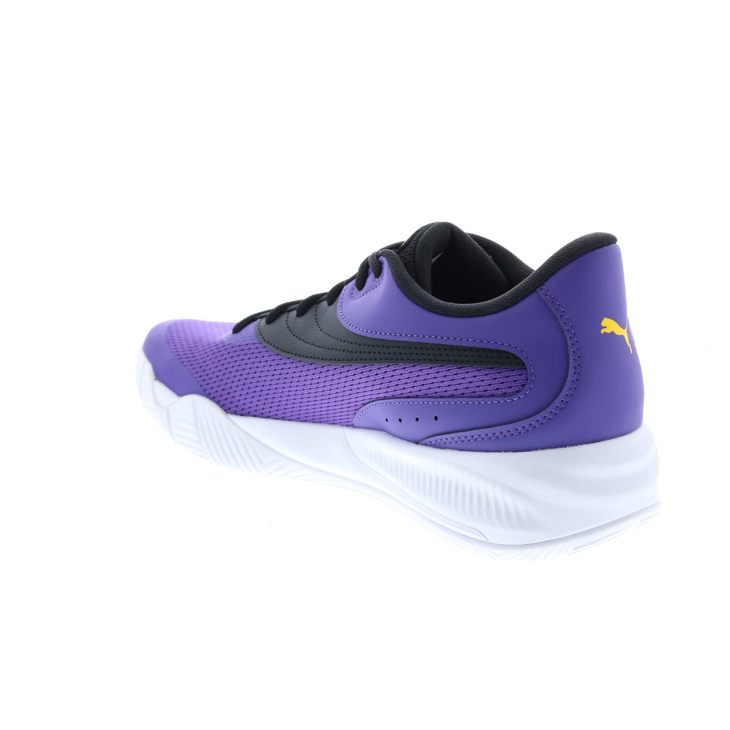 PUMA Men's Triple Low Basketball Sneaker, Prism Violet-Spectra Yellow, 10