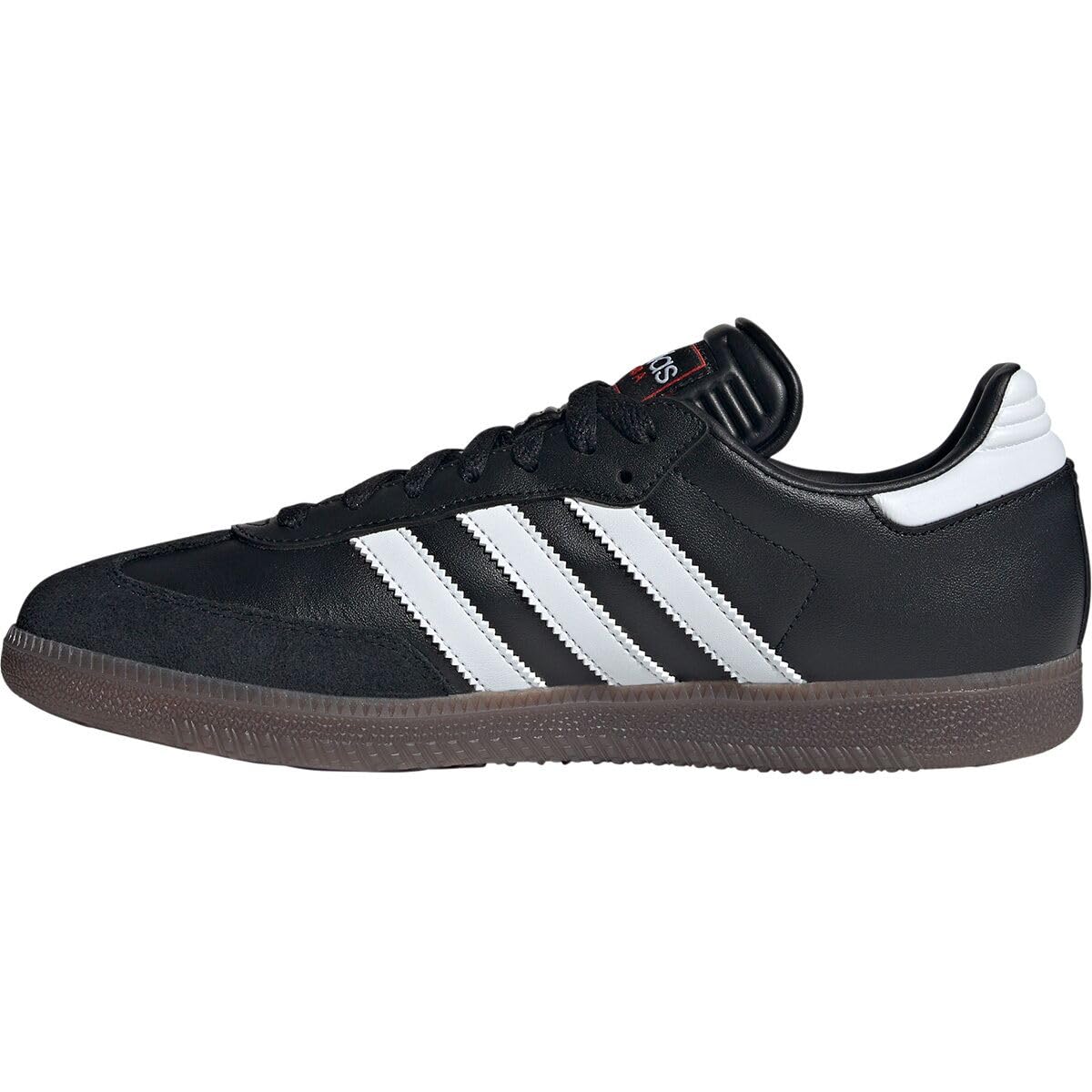 adidas Unisex Samba Indoor Sneaker, Black/White/Vivid Red, 10 US Men