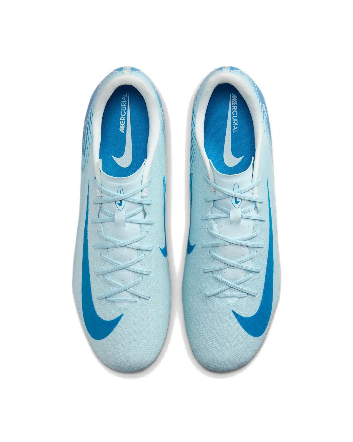 Nike Mercurial Vapor 16 Academy MG Low-Top Soccer Cleats (FQ8374-400, Glacier Blue/Blue Orbit) Size 12
