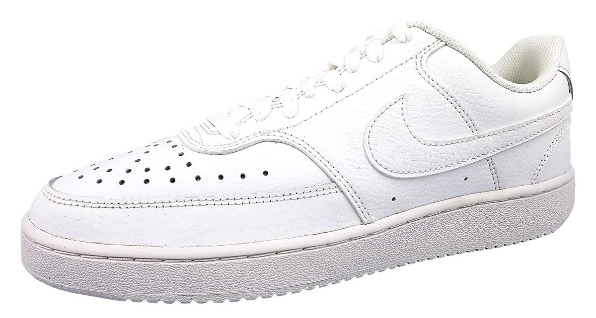 Nike Men's Court Vision LO Sneaker, White/Whiteblack, 11