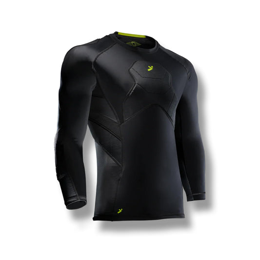 Storelli BodyShield Goalkeeper 3/4 Undershirt, Compression Shirt, Sports Accessories, Goalie Shirt, Turf Protection, Lightweight, UV Resistant, Sweat Wicking, Standard, Extra Large Black