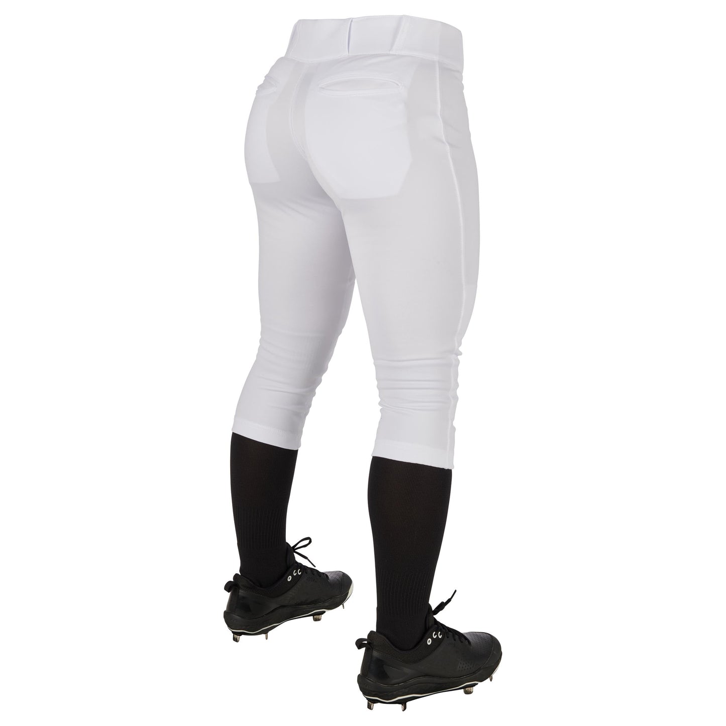CHAMPRO Women's Tournament Traditional Low-Rise Polyester Softball Pant, Medium, White