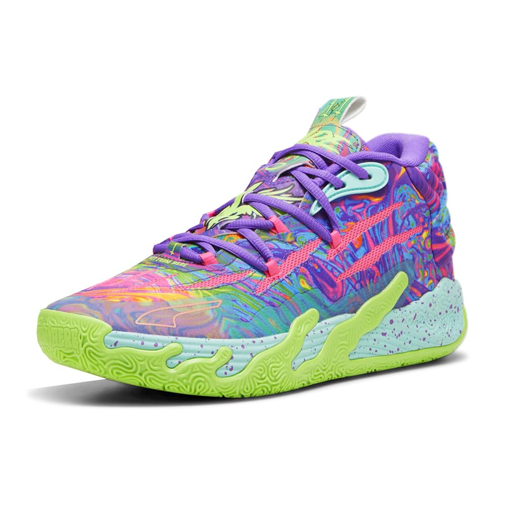PUMA Mens Mb.03 Be You Basketball Sneakers Shoes - Purple - Size 9.5 M