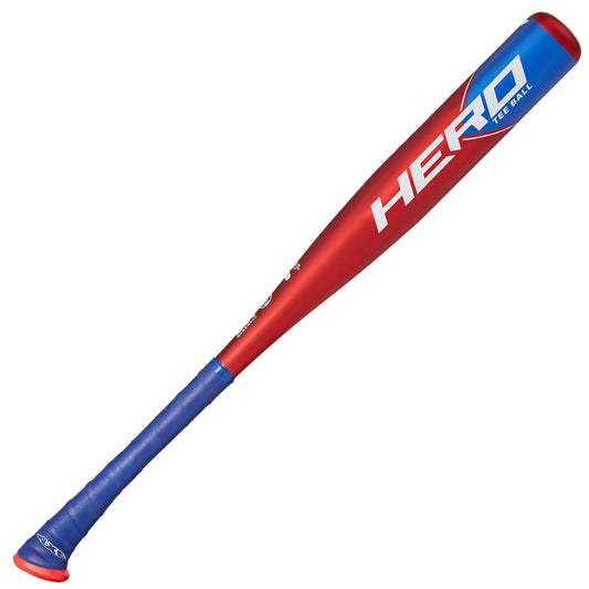 Axe Bat 2023 Hero (-11, 2-1/4") USABat Tee Ball Bat, 1-Piece Alloy, Red/Blue, 24" / 13 oz.