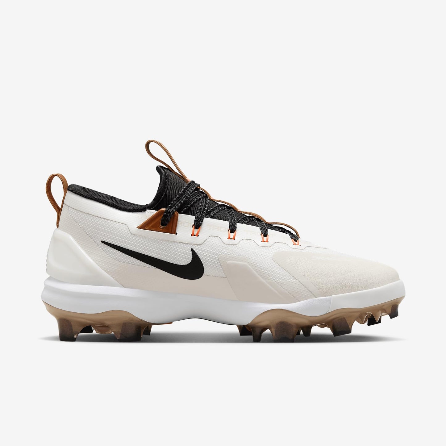 Nike Force Trout 9 Elite MCS Baseball Cleats (FZ8643-100, Summit White/Hemp/Black/Royal Pulse) Size 8
