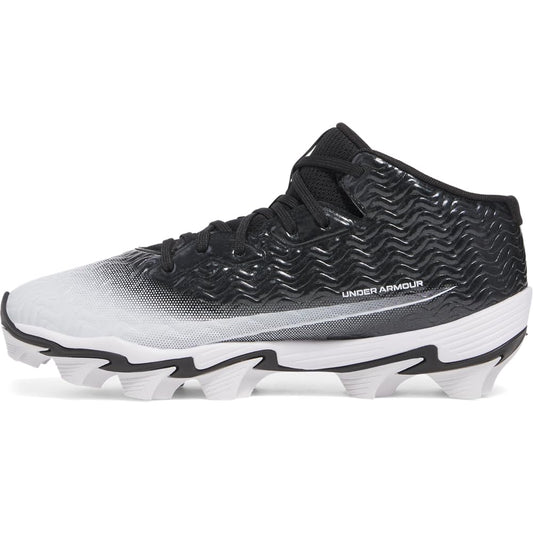 Under Armour Men's Spotlight Hammer RM, (001) Black/White/White, 7, US