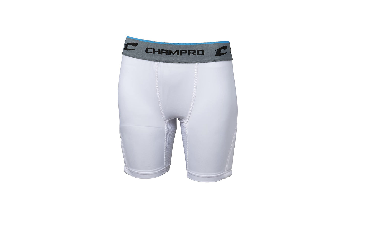 CHAMPRO Windmill Women's Sliding Short - Polyester/Spandex, White, Medium