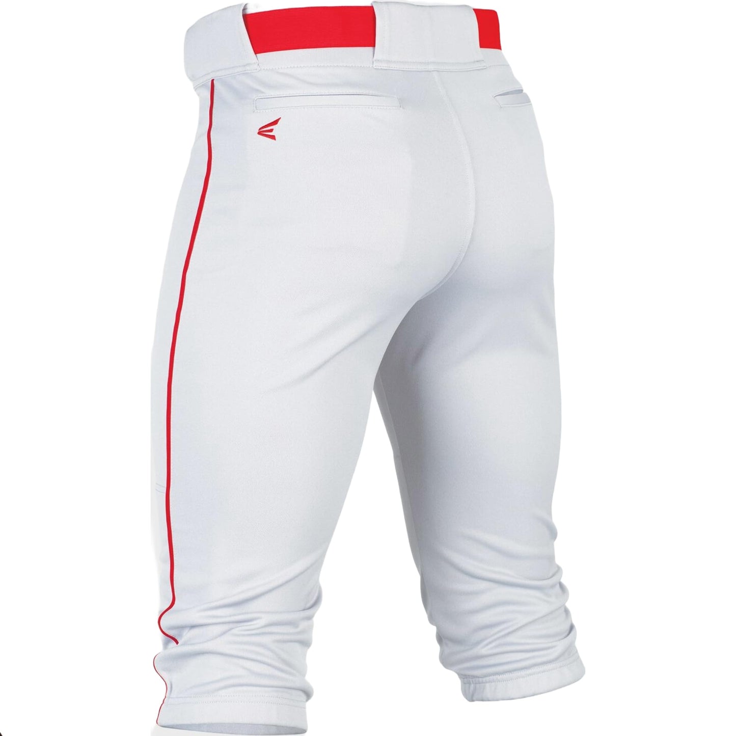 Easton | RIVAL+ Knicker Piped Baseball Pant | White/Red | Adult | Medium