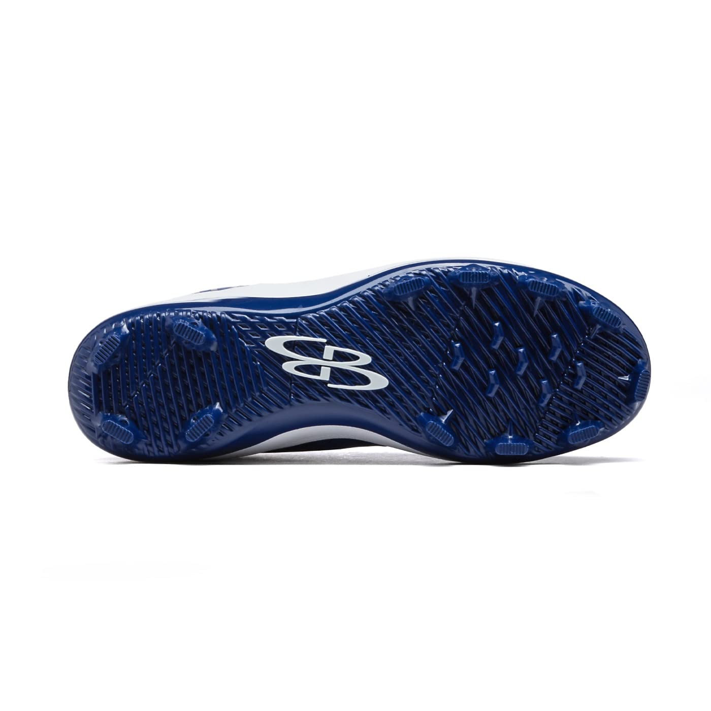 Boombah Men's Dart Pursuit Molded Cleat Royal Blue/White/Navy - Size 8.5